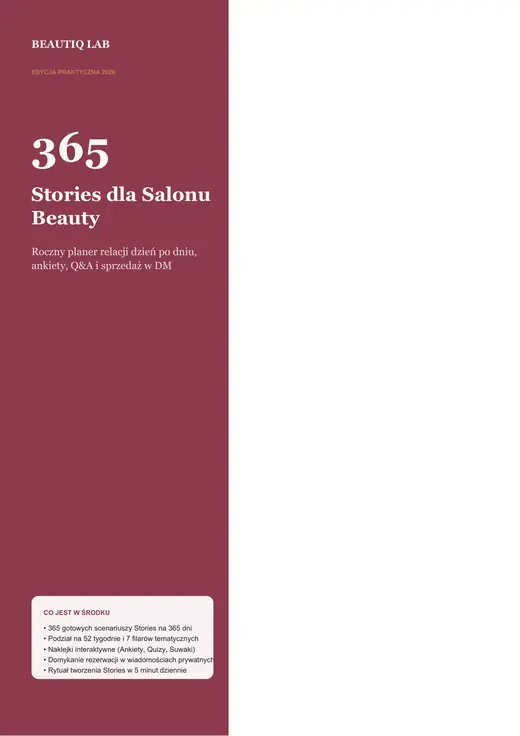 Okładka 365 Pomysłów na Stories