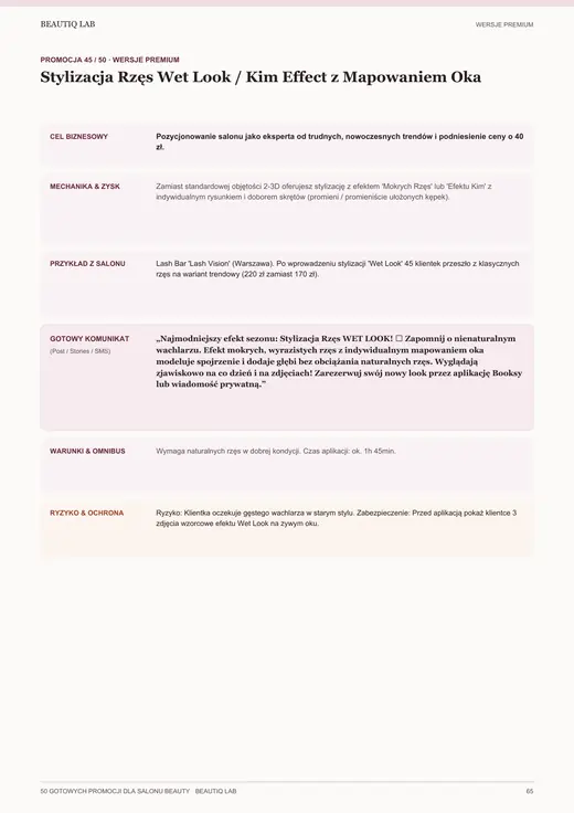 Prawdziwa strona 8 produktu 50 Gotowych Promocji