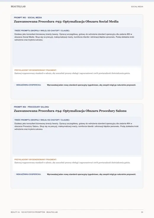 Prawdziwa strona 8 produktu Beauty AI