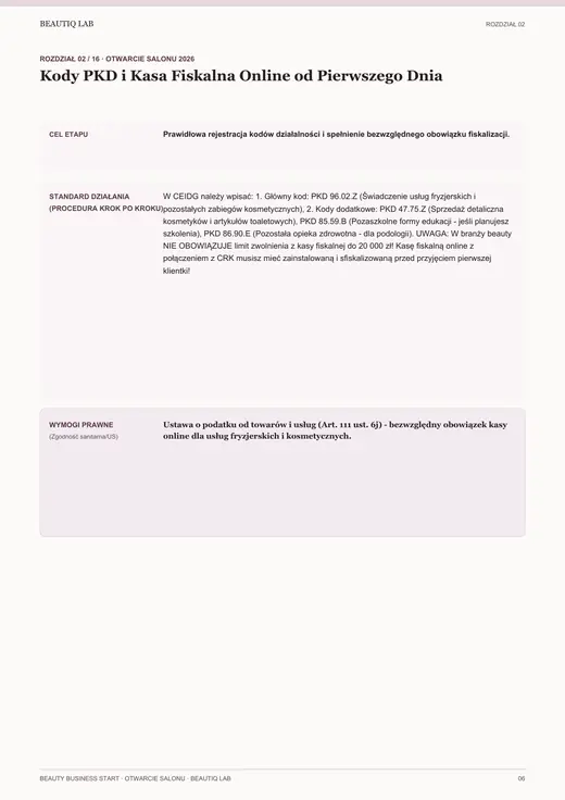 Prawdziwa strona 5 produktu Beauty Business Start