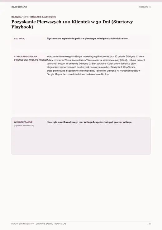 Prawdziwa strona 8 produktu Beauty Business Start