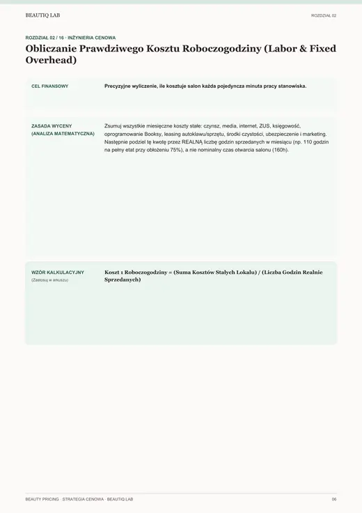 Prawdziwa strona 5 produktu Beauty Pricing