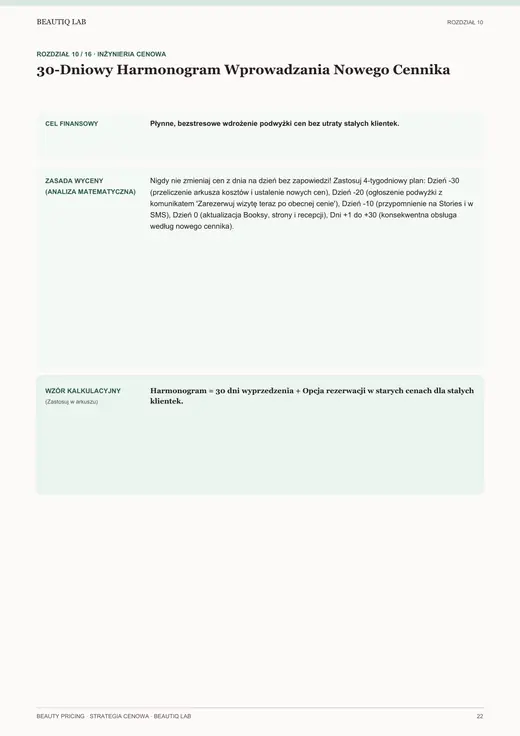 Prawdziwa strona 7 produktu Beauty Pricing