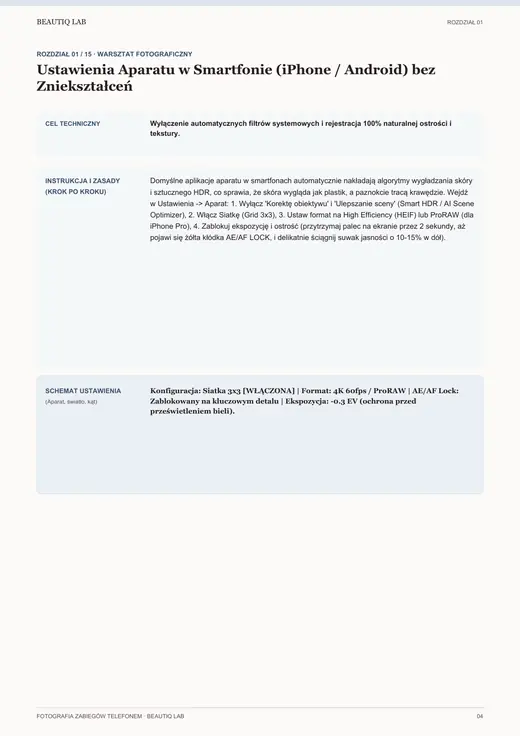 Prawdziwa strona 4 produktu Jak Fotografować Efekty Zabiegów Telefonem