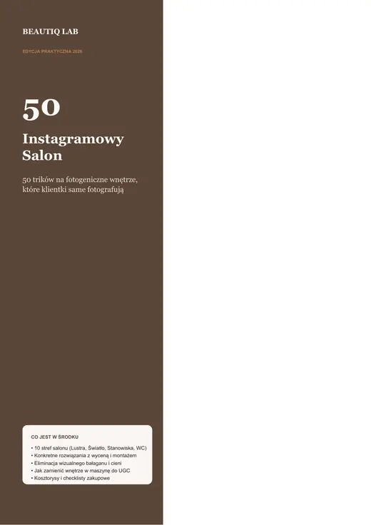 Okładka Instagramowy Salon