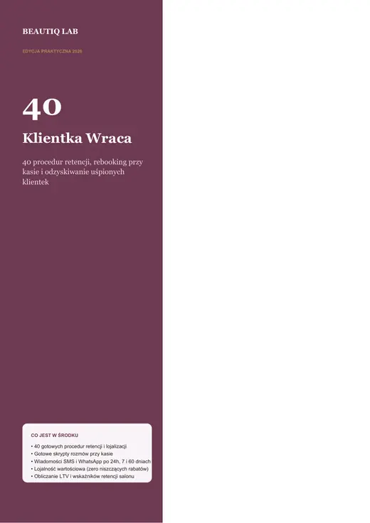 Okładka Klientka Wraca