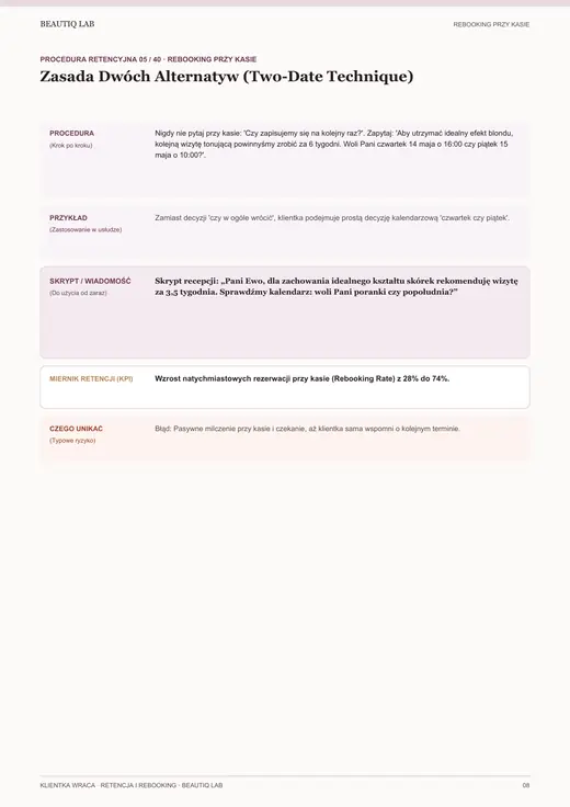 Prawdziwa strona 5 produktu Klientka Wraca