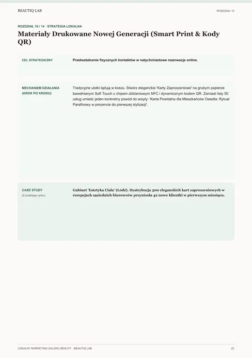 Prawdziwa strona 7 produktu Lokalny Marketing Salonu Beauty